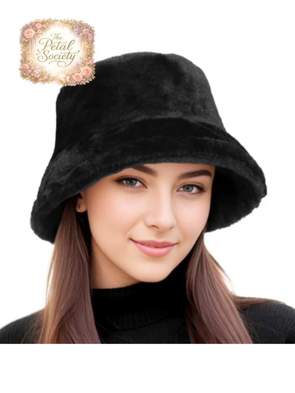 Faux Fur Bucket Hat Warm Fisherman Cap for Winter Skiing